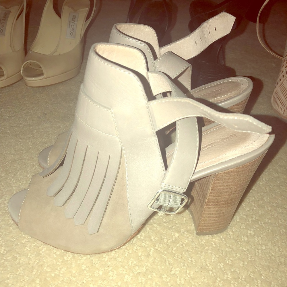 pour la victoire open toed booties